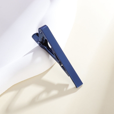 Picture of Plain Design Metal Formal & Casual Tie Clip For Men (1Ps) (Blue)