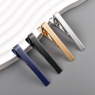 Picture of Plain Design Metal Formal & Casual Tie Clip For Men (1Ps) (4p Set)