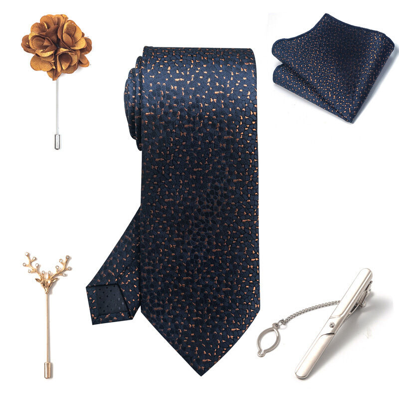 Picture of Men's Multicolor Fashionable Luxury Neck Tie 5 piece Set Box (1 Set) (PB272,Int: One size)