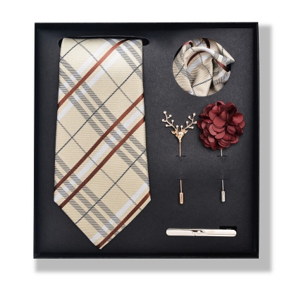 Picture of Men's Multicolor Fashionable Luxury Neck Tie 5 piece Set Box (1 Set) (PB292,Int: One size)