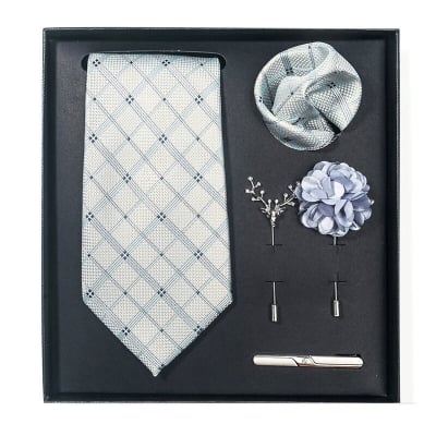 Picture of Men's Multicolor Fashionable Luxury Neck Tie 5 piece Set Box (1 Set) (PB300,Int: One size)
