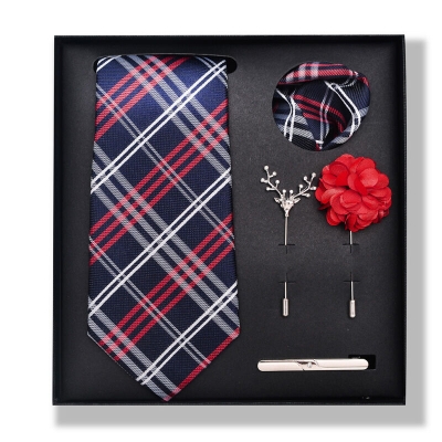 Picture of Men's Multicolor Fashionable Luxury Neck Tie 5 piece Set Box (1 Set) (PB316,Int: One size)