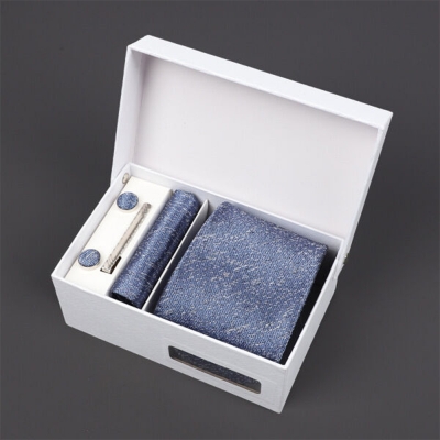 Picture of Men's Luxury Polyester Silk Fashionable Neck Tie - 4 items Set Box (1 Set) (A3H20,Int: One size)
