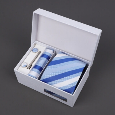 Picture of Men's Luxury Polyester Silk Fashionable Neck Tie - 4 items Set Box (1 Set) (G3H82,Int: One size)