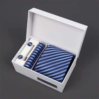 Picture of Men's Luxury Polyester Silk Fashionable Neck Tie - 4 items Set Box (1 Set) (A3H42,Int: One size)