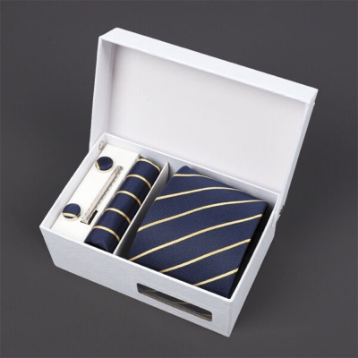 Picture of Men's Luxury Polyester Silk Fashionable Neck Tie - 4 items Set Box (1 Set) (A3H38,Int: One size)