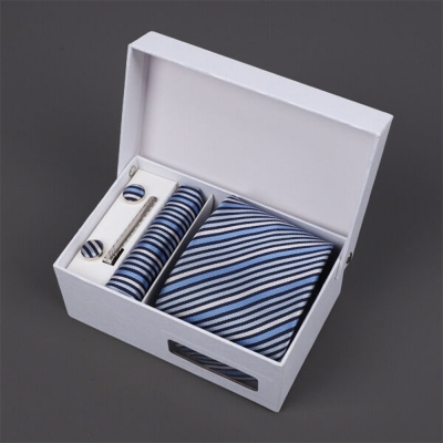 Picture of Men's Luxury Polyester Silk Fashionable Neck Tie - 4 items Set Box (1 Set) (A3H62,Int: One size)