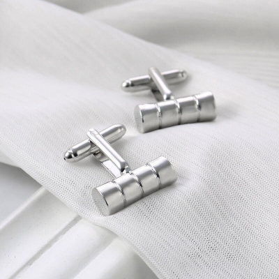 Picture of Men's Cylindrical French Cufflinks Pair Set (1 Pair) (HQ176)