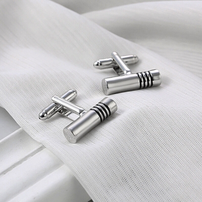 Picture of Men's Cylindrical French Cufflinks Pair Set (1 Pair) (XK1438)