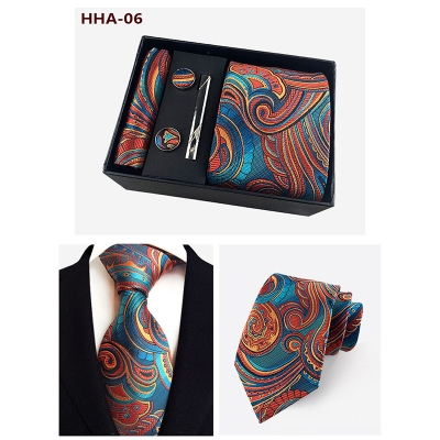 Picture of Men's Fashionable Neck Tie 4 Item Set Box (1 Set) (HHA-06,Int: One size)