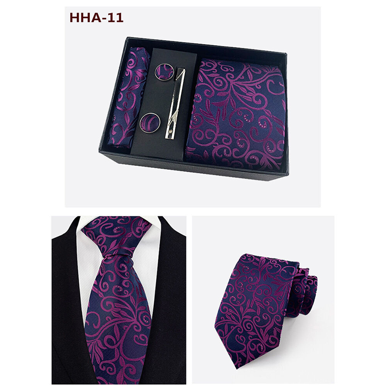 Picture of Men's Fashionable Neck Tie 4 Item Set Box (1 Set) (HHA-11,Int: One size)