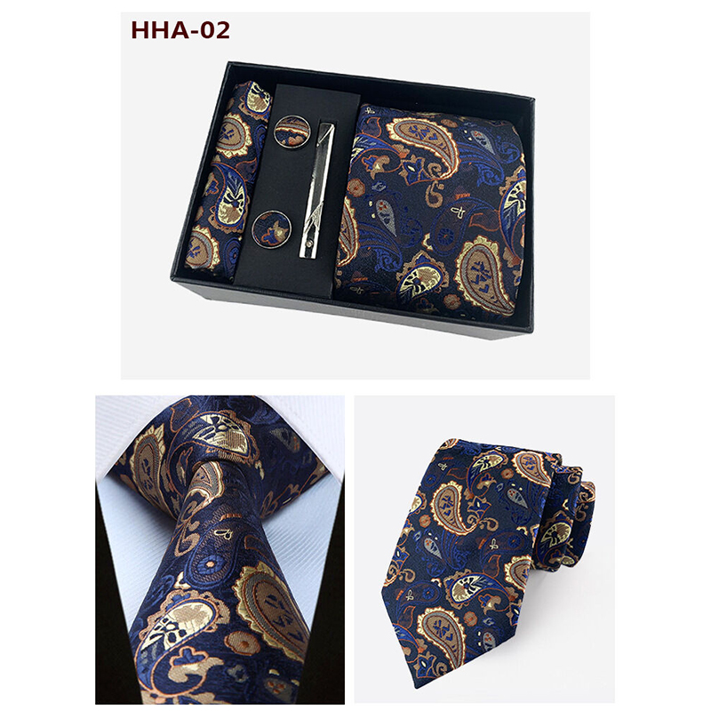 Picture of Men's Fashionable Neck Tie 4 Item Set Box (1 Set) (HHA-02,Int: One size)