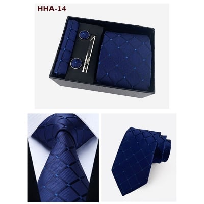 Picture of Men's Fashionable Neck Tie 4 Item Set Box (1 Set) (HHA-14,Int: One size)