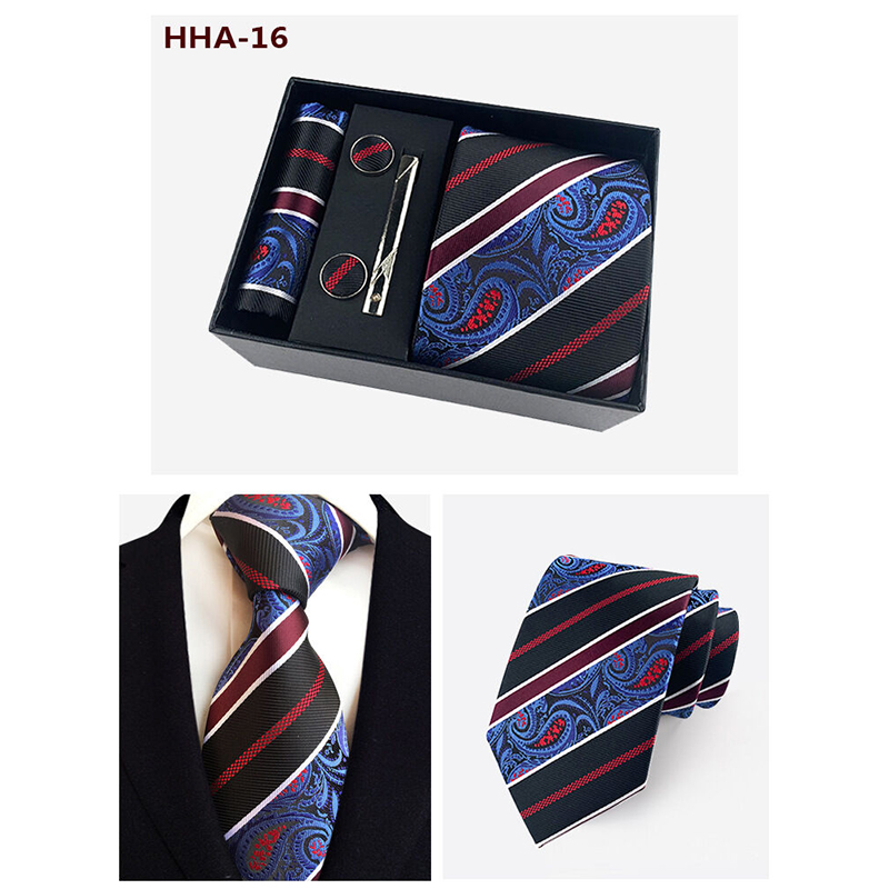 Picture of Men's Fashionable Neck Tie 4 Item Set Box (1 Set) (HHA-16,Int: One size)