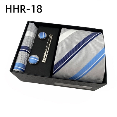 Picture of Men's Fashionable Neck Tie 4 Item Set Box (1 Set) (HHR-18,Int: One size)