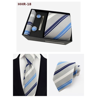 Picture of Men's Fashionable Neck Tie 4 Item Set Box (1 Set) (HHR-18,Int: One size)