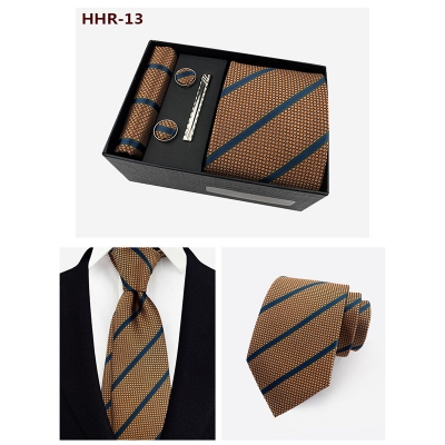 Picture of Men's Fashionable Neck Tie 4 Item Set Box (1 Set) (HHR-13,Int: One size)