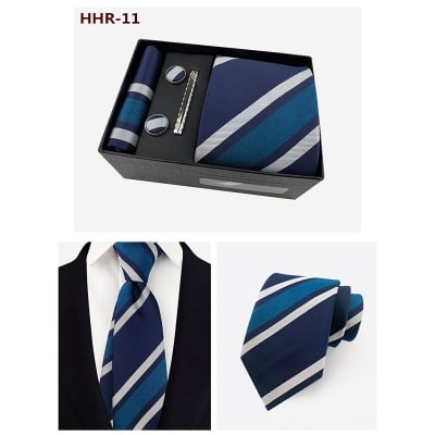 Picture of Men's Fashionable Neck Tie 4 Item Set Box (1 Set) (HHR-11,Int: One size)