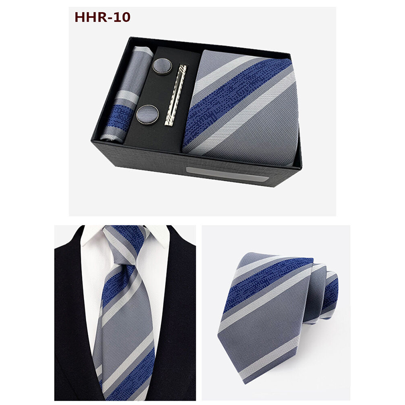Picture of Men's Fashionable Neck Tie 4 Item Set Box (1 Set) (HHR-10,Int: One size)
