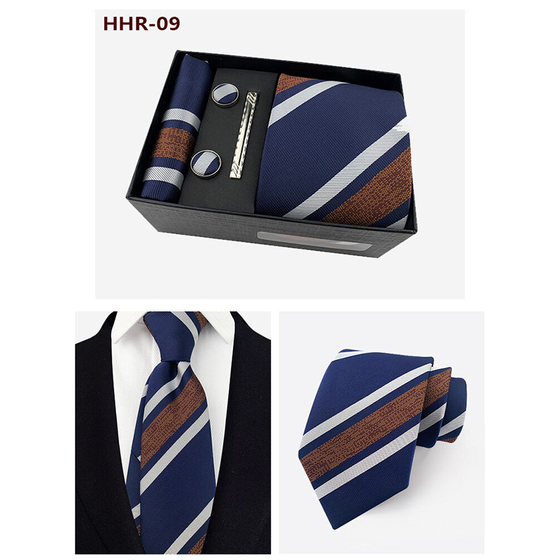 Picture of Men's Fashionable Neck Tie 4 Item Set Box (1 Set) (HHR-09,Int: One size)