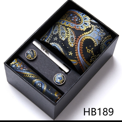Picture of Men's Fashionable Neck Tie 4 Item Set Box (1 Set) (HB189,Int: One size)