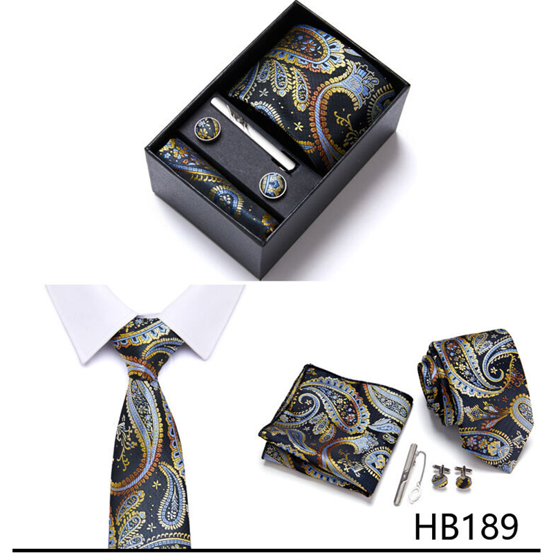 Picture of Men's Fashionable Neck Tie 4 Item Set Box (1 Set) (HB189,Int: One size)