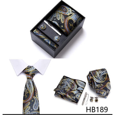 Picture of Men's Fashionable Neck Tie 4 Item Set Box (1 Set) (HB189,Int: One size)