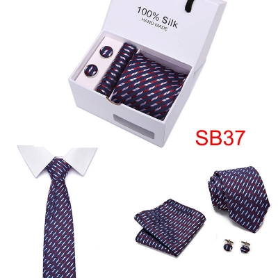 Picture of Men's  High-Density Polyester Silk Neck Tie 3p Tie Set (1Box) (SB37,Int: One size)