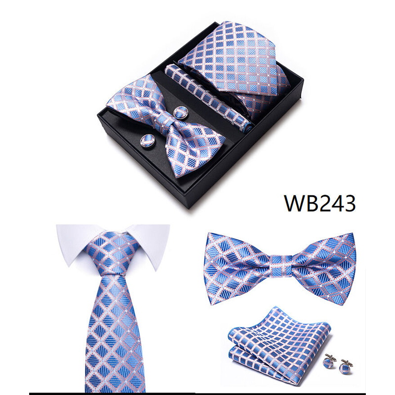 Picture of Men's High-Density Polyester Silk Fabrics Embroidered Tie Box 4 Item Set (1ps) (WB243,Int: One size)