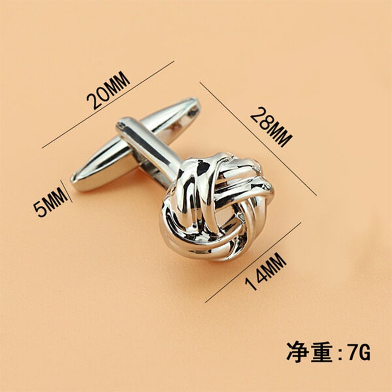 Picture of Men's Metal Round Twist French Cufflinks Set (Int: One size)