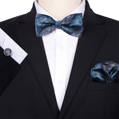 Picture of Multicolor Men’s Bow Tie Set – 3pcs Fashion Accessories for Party, Wedding & Casual Wear (JP 248,Int: One size)