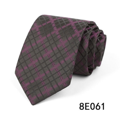 Picture of Glamourous Stuff Premium Men's Business & Casual Tie with Gift Box - Wavy/Striped/Geometric Patterns (8E061,Int: One size)
