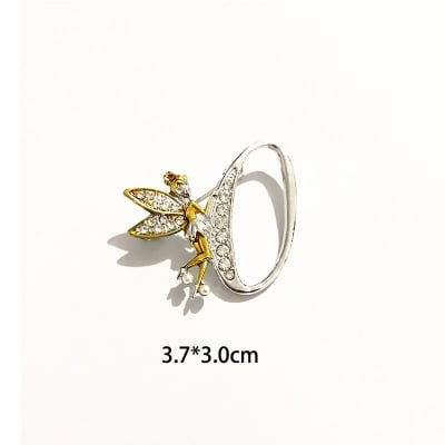 Picture of English Alphabet Fairy Brooch Pin For Women Fashion Accessories - Hijab Pin (Alphabet - O)