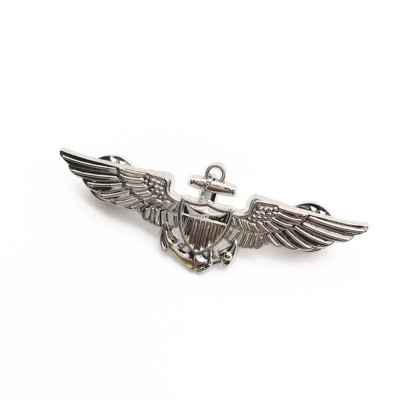 Picture of Wings Anchor Metal Badge Brooch For Men Fashion Accessories (Silver)