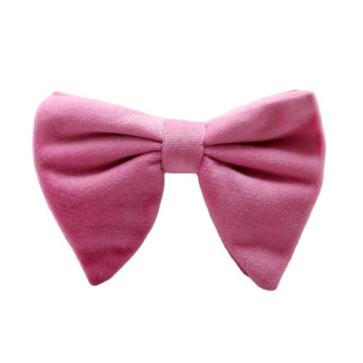 Picture of Trending New Design Velvet Solid Color Bow Tie For Stylish Fashionable Outlook (1P) (Pink,Int: One size)