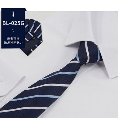 Picture of Readymade Zipper Multicolor Formal Tie for Men – Easy Wear Neck Tie (47 x 7 cm, 1 Pc) (NO-09,Int: One size)
