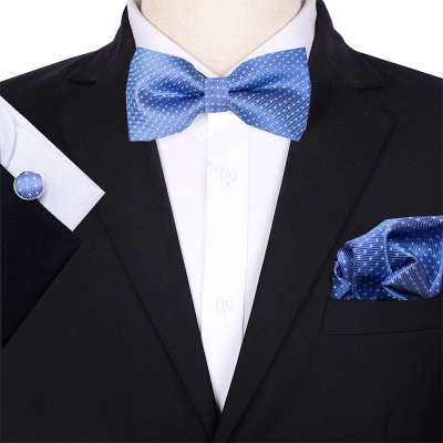 Picture of Multicolor Men’s Bow Tie Set – 3pcs Fashion Accessories for Party, Wedding & Casual Wear (JP 244,Int: One size)