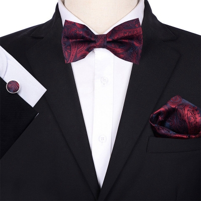 Picture of Multicolor Men’s Bow Tie Set – 3pcs Fashion Accessories for Party, Wedding & Casual Wear (JP 245,Int: One size)