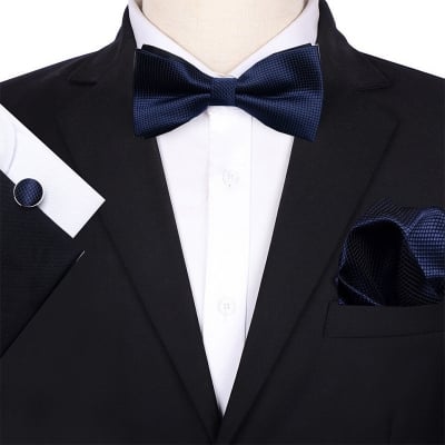 Picture of Multicolor Men’s Bow Tie Set – 3pcs Fashion Accessories for Party, Wedding & Casual Wear (Not Specified,Int: One size)