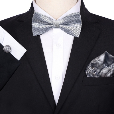 Picture of Multicolor Men’s Bow Tie Set – 3pcs Fashion Accessories for Party, Wedding & Casual Wear (JP 207,Int: One size)