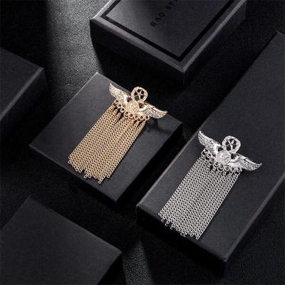 Picture of Wings Star Pure Tassel Suit Brooch Badge Suit Accessories (Gold)