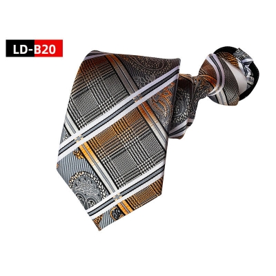 Picture of High Quality Readymade Zipper Multicolor Neck Tie For Men (1p) (LD-B20,Int: One size)