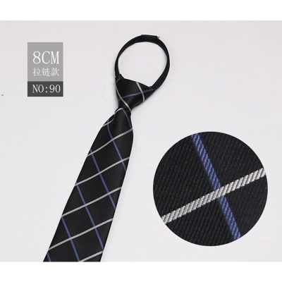 Picture of Readymade Zipper Multicolor Formal Tie for Men – Easy Wear Neck Tie (47 x 7 cm, 1 Pc) (NO:90,Int: One size)