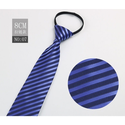 Picture of Readymade Zipper Multicolor Formal Tie for Men – Easy Wear Neck Tie (47 x 7 cm, 1 Pc) (NO:07,Int: One size)