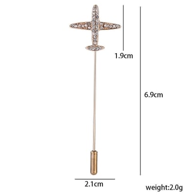 Picture of Mini Aircraft Suit Lapel Pin (Gold)