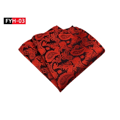 Picture of Men's Luxury Polyester Yarn Handkerchief Paisley Suit Pocket Square 25*25cm (1 PS) (FYH-03,Int: One size)