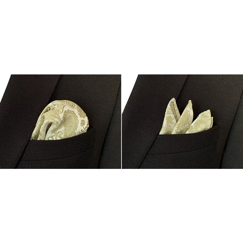 Picture of Men's Luxury Polyester Yarn Handkerchief Paisley Suit Pocket Square 25*25cm (1 PS) (FYH-08,Int: One size)
