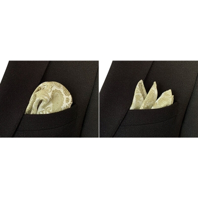 Picture of Men's Luxury Polyester Yarn Handkerchief Paisley Suit Pocket Square 25*25cm (1 PS) (FYH-08,Int: One size)