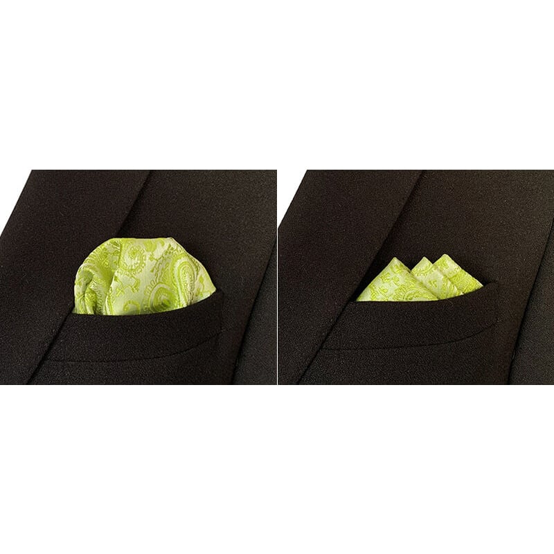 Picture of Men's Luxury Polyester Yarn Handkerchief Paisley Suit Pocket Square 25*25cm (1 PS) (FYH-18,Int: One size)