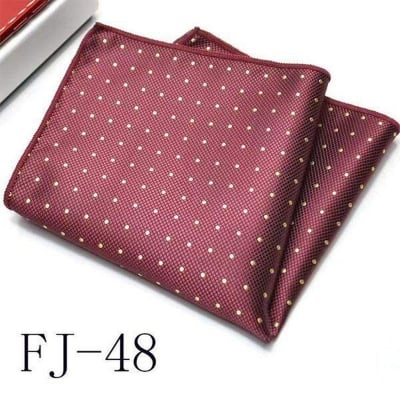 Picture of Men's Luxury Polyester Yarn Handkerchief Paisley Suit Pocket Square 25*25cm (1 PS) (FJ-48,Int: One size)